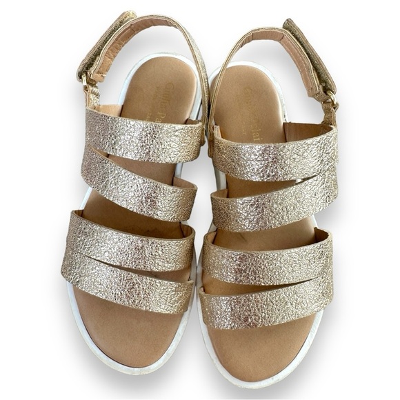 Giulia Palai Other - Giulia Palai Girls Gold Strap Slip On Sandals Size 13